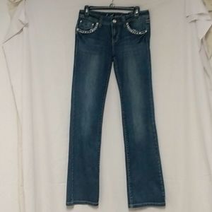 L.A. idol brand, Size 9, Ladies Denim Jeans w/ rhinestones